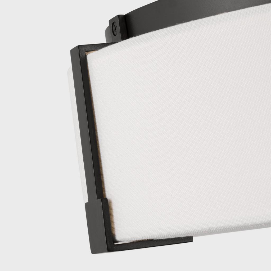Bergen Medium Flush Mount Aged Iron