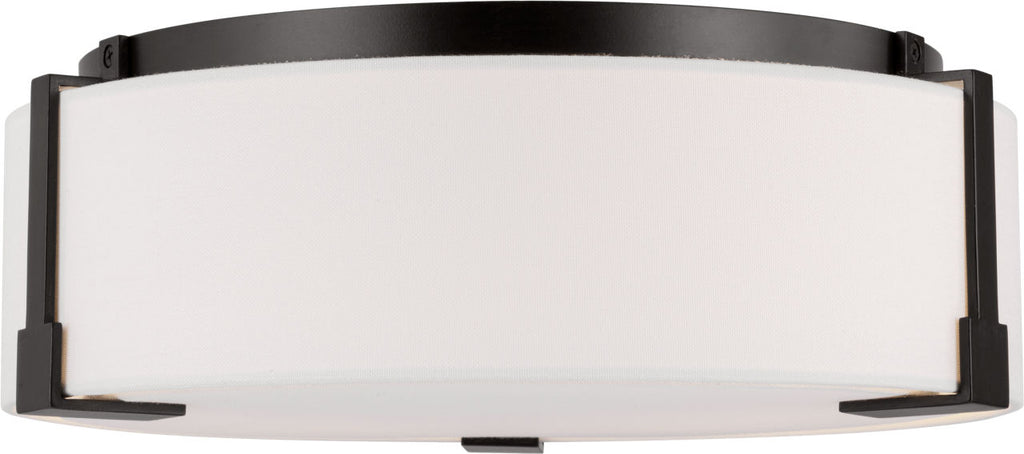 Bergen Medium Flush Mount Aged Iron