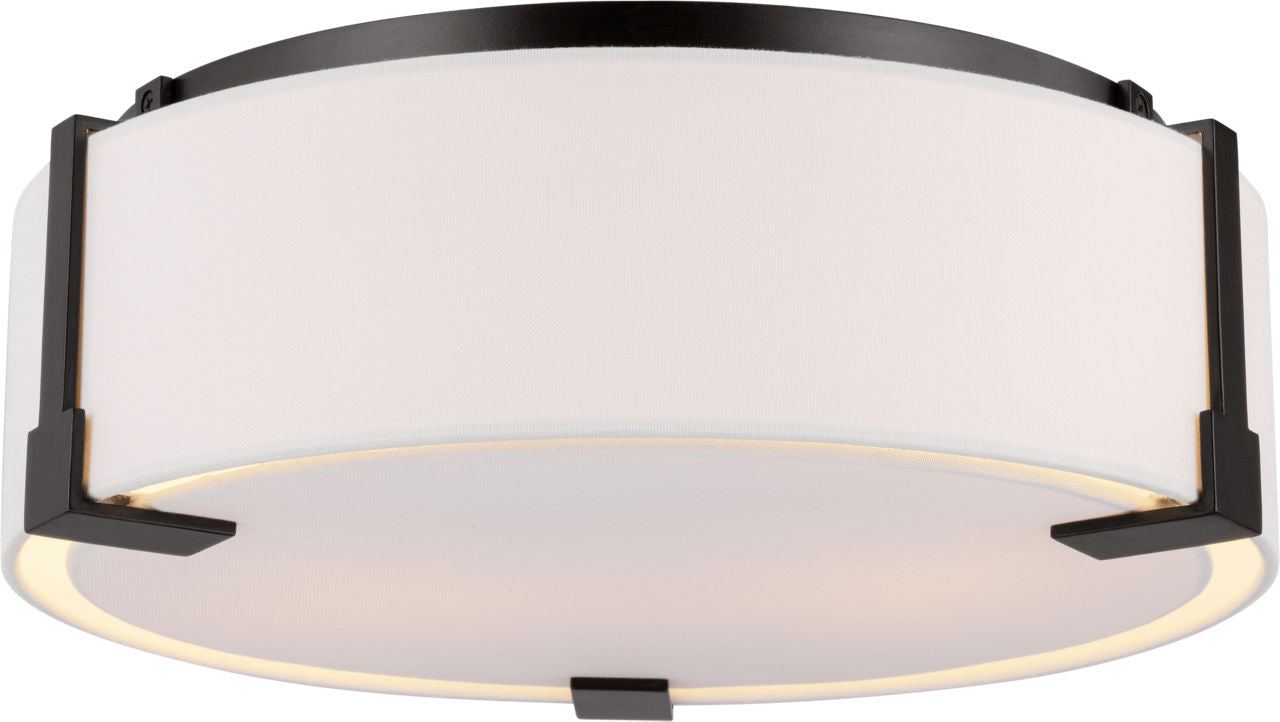Bergen Medium Flush Mount Aged Iron