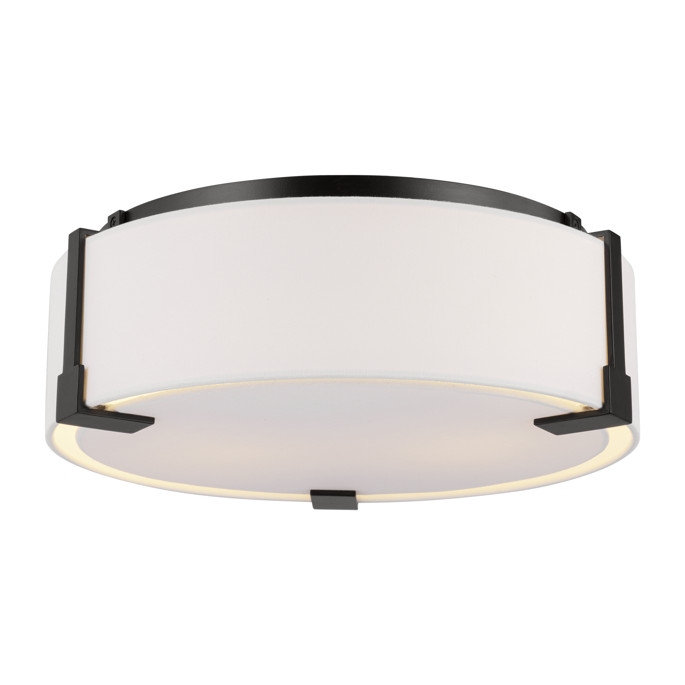 Bergen Medium Flush Mount Aged Iron