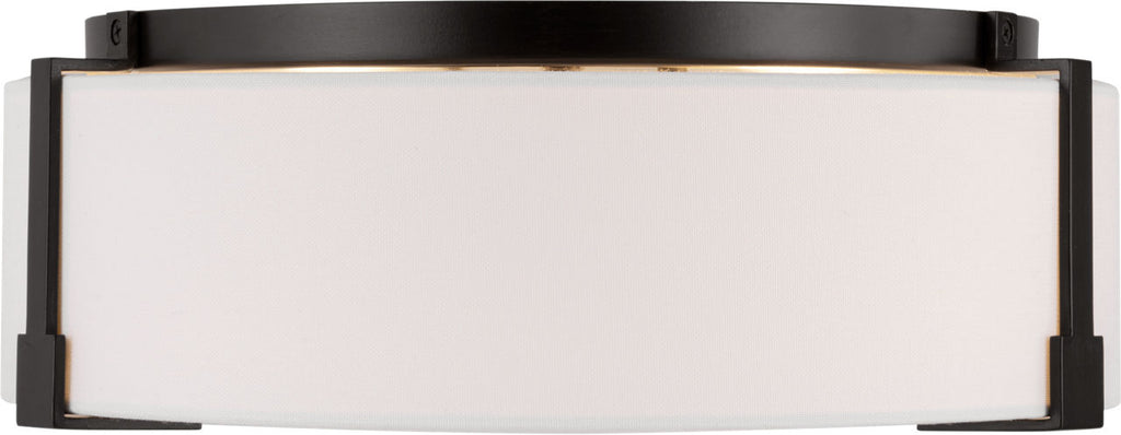 Bergen Medium Flush Mount Aged Iron
