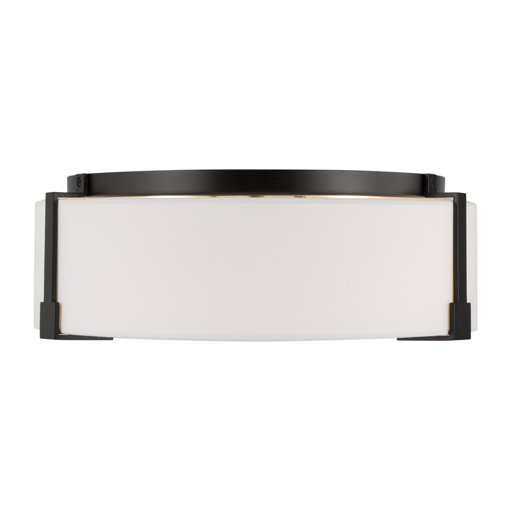 Bergen Medium Flush Mount Aged Iron