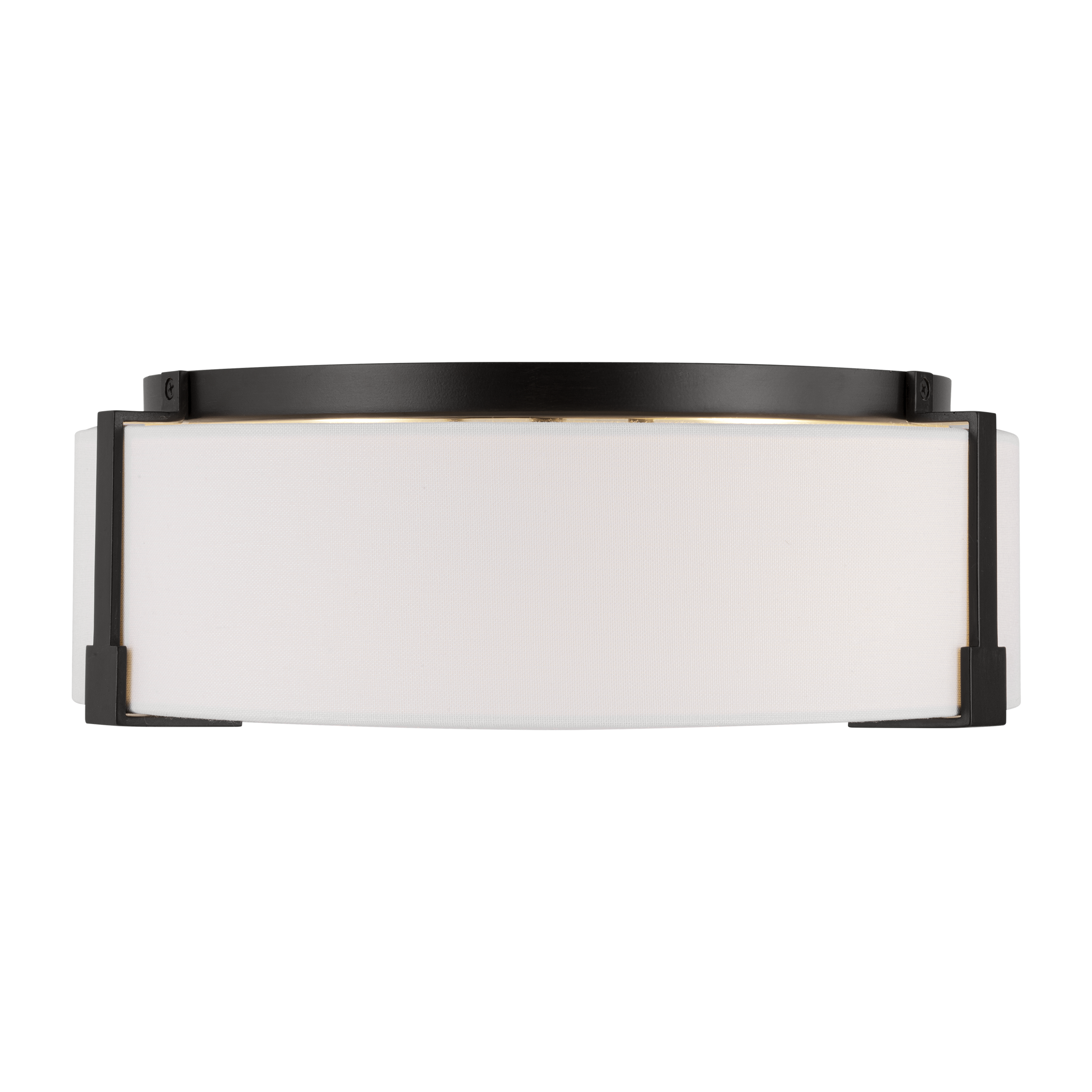 Bergen Medium Flush Mount Aged Iron