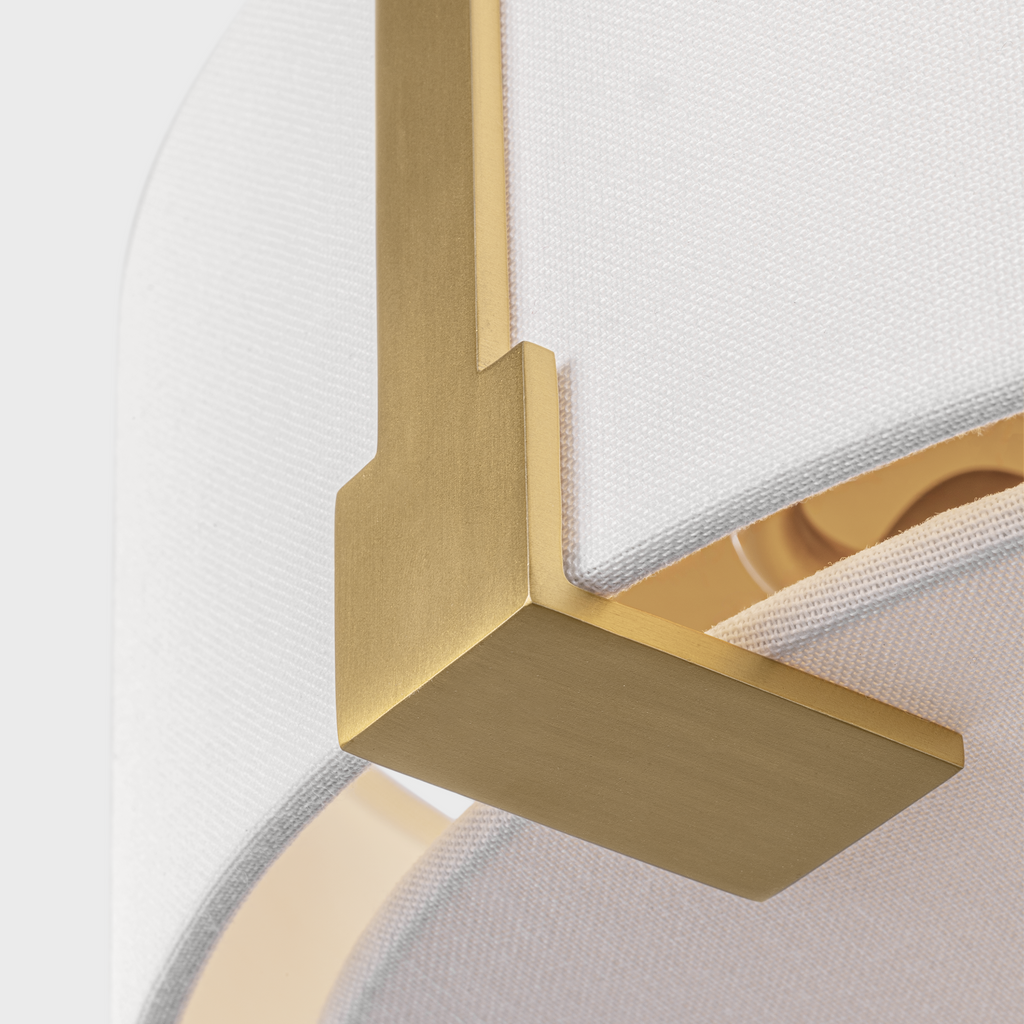 Bergen Medium Flush Mount Burnished Brass