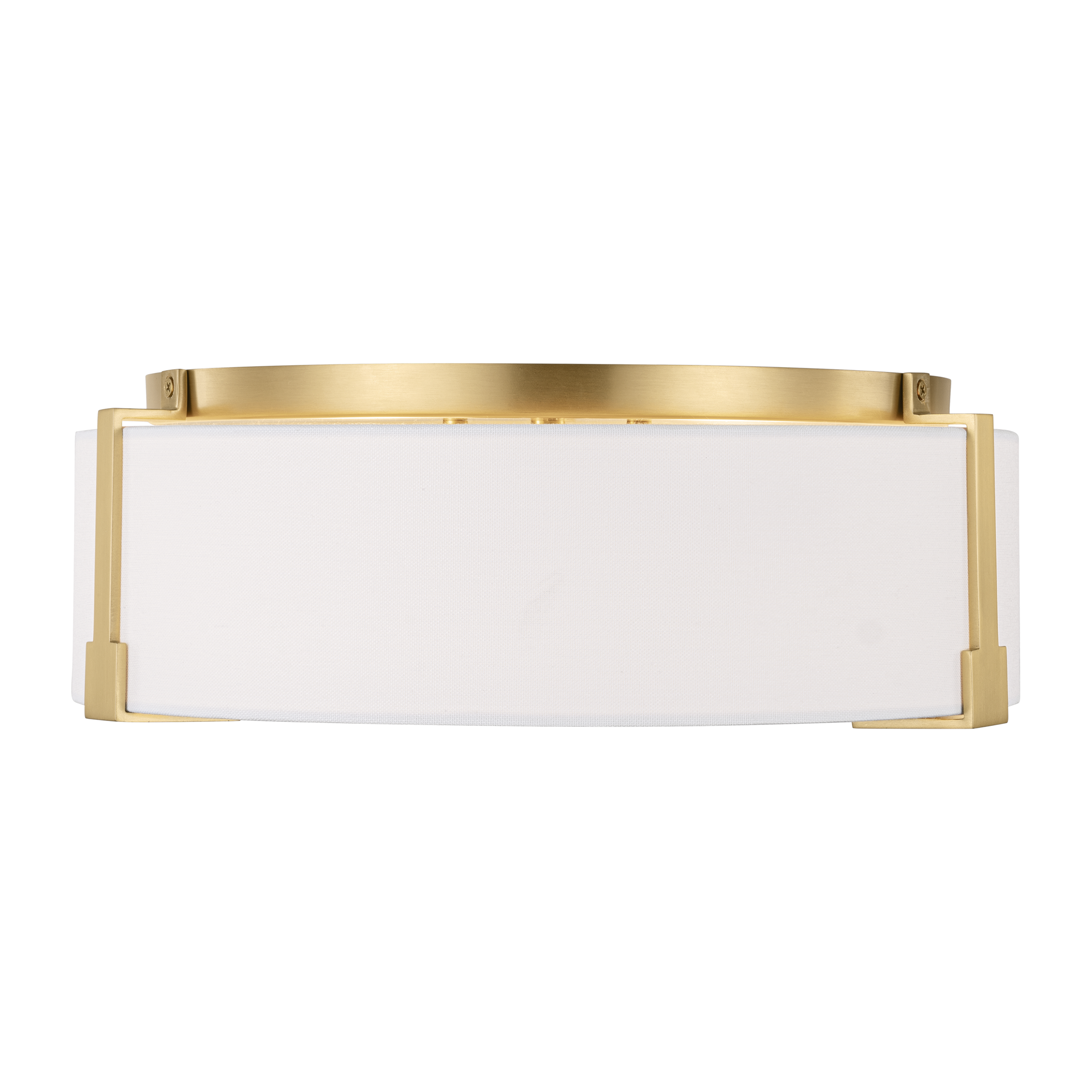 Bergen Medium Flush Mount Burnished Brass