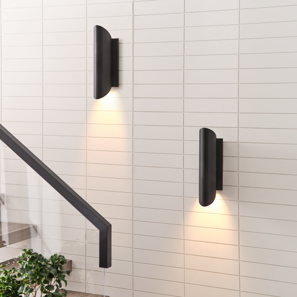 Ruxton Medium Lantern Textured Black
