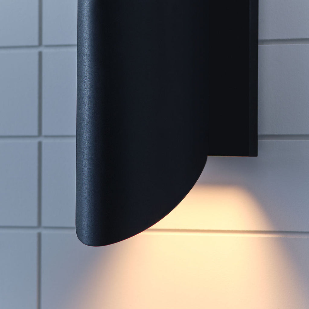 Ruxton Medium Lantern Textured Black