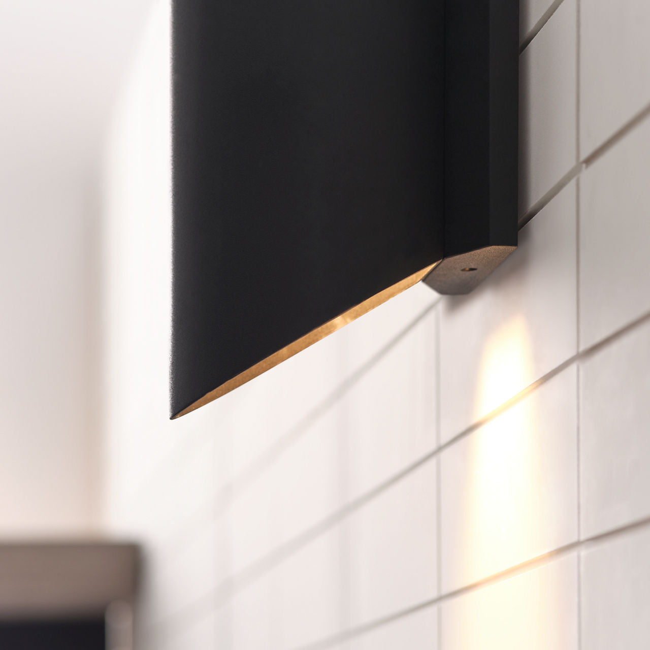 Ruxton Medium Lantern Textured Black