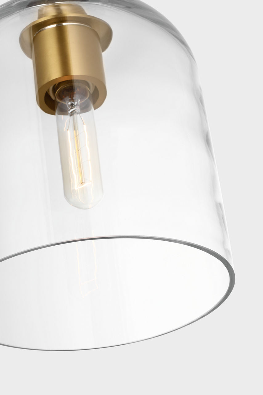 Hartley Medium Pendant Burnished Brass