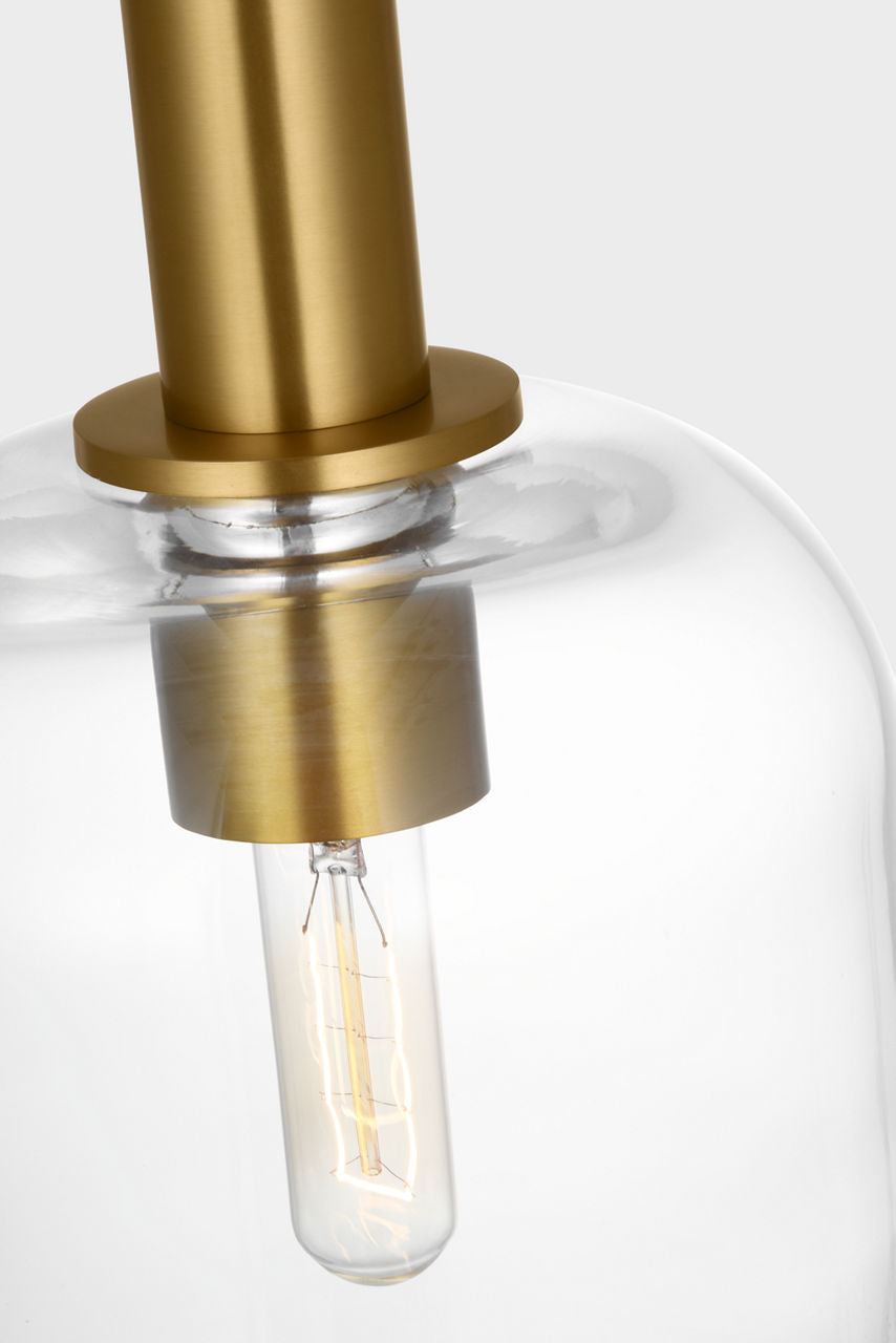 Hartley Medium Pendant Burnished Brass
