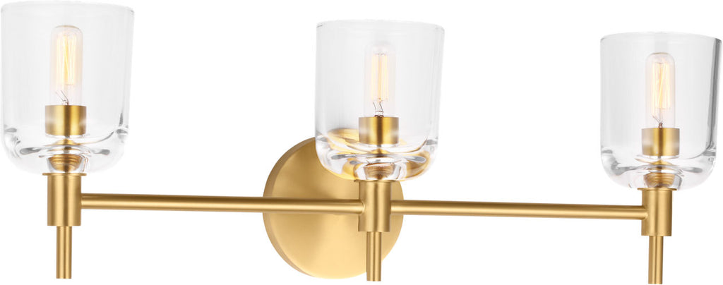 Hartley 3 - Light Vanity Burnished Brass