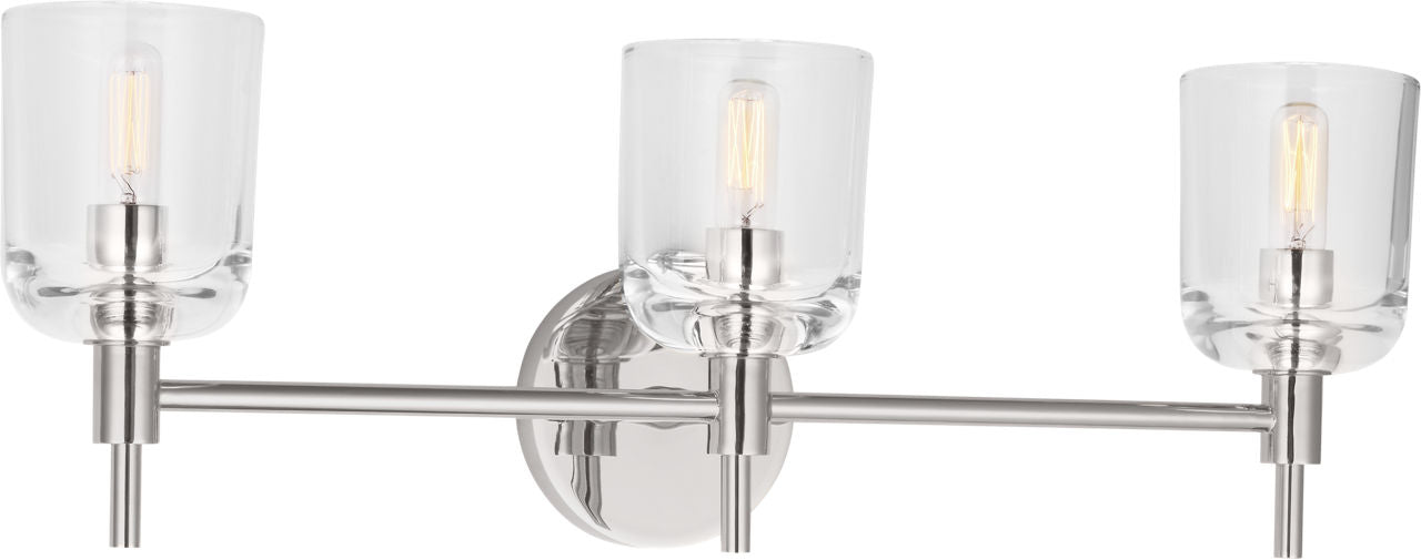 Hartley 3 - Light Vanity Polished Nickel