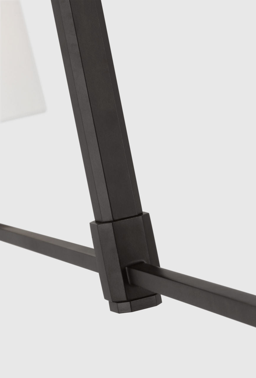 Danica Large Linear Chandelier Aged Iron