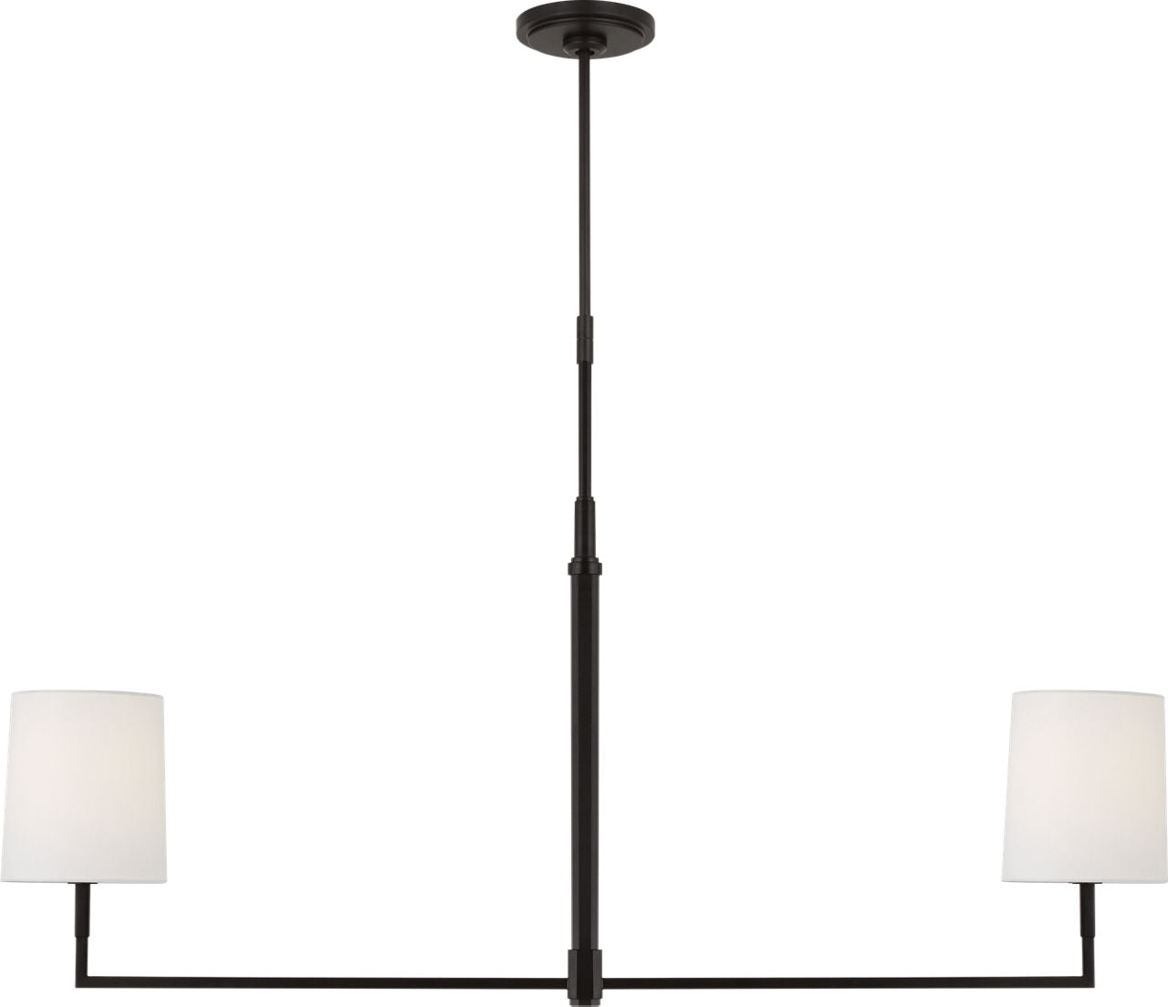 Danica Large Linear Chandelier Aged Iron