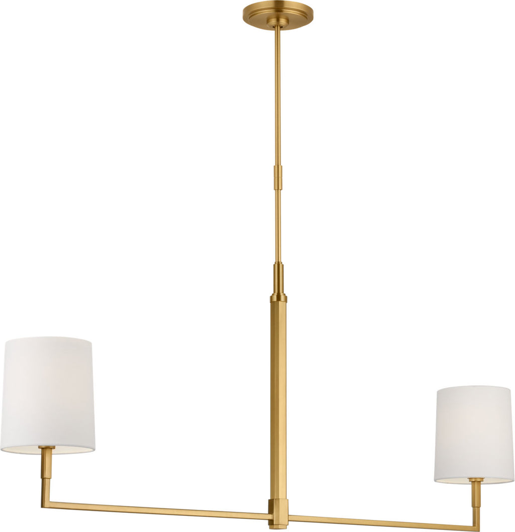 Danica Large Linear Chandelier Burnished Brass