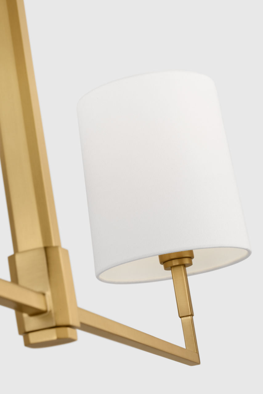 Danica Large Linear Chandelier Burnished Brass