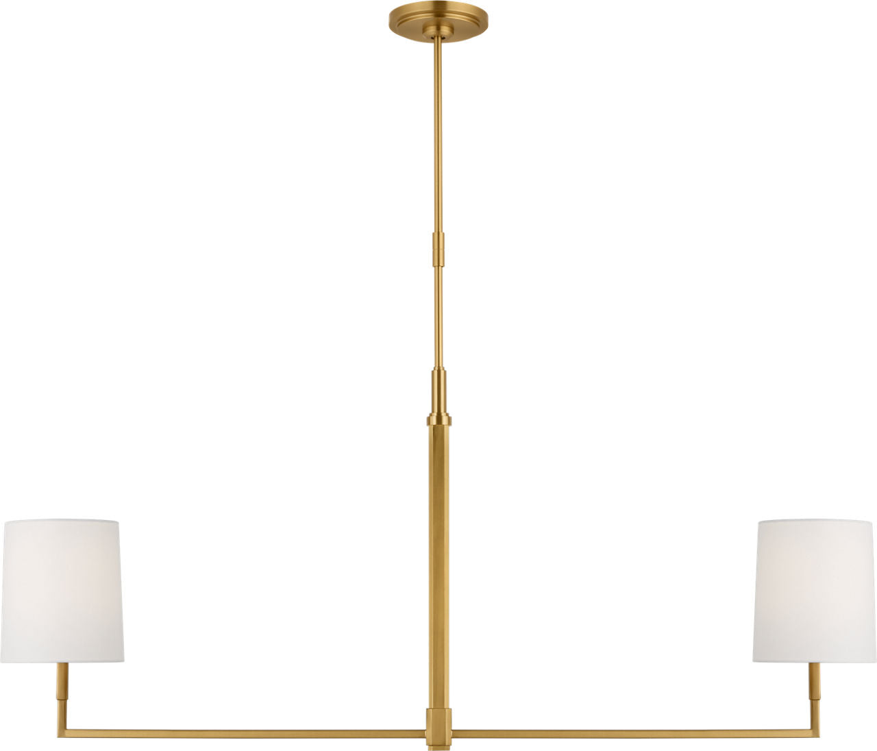 Danica Large Linear Chandelier Burnished Brass