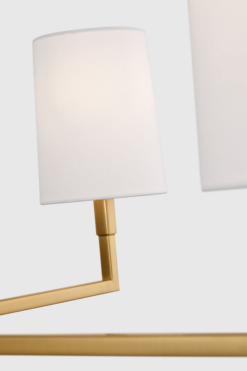 Danica Large Chandelier Burnished Brass