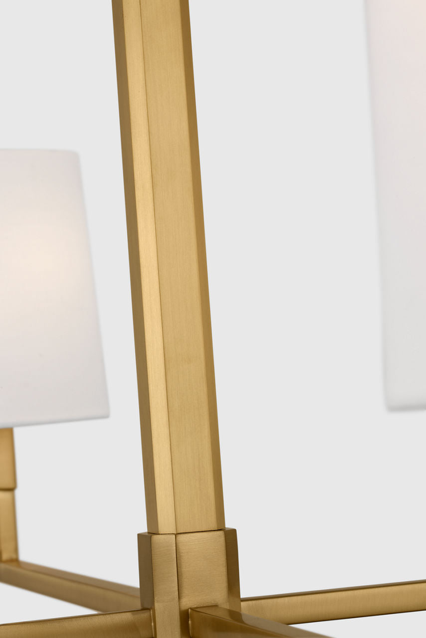 Danica Large Chandelier Burnished Brass