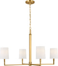 Danica Large Chandelier Burnished Brass