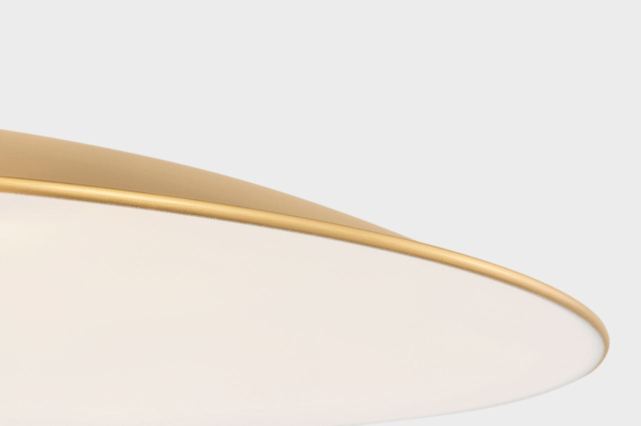 Dash Medium Pendant Burnished Brass Bulbs Inc