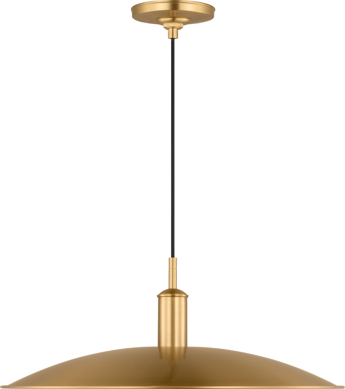 Dash Medium Pendant Burnished Brass Bulbs Inc