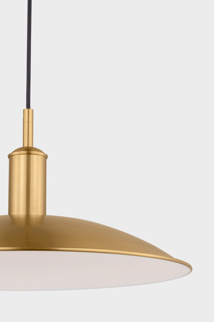 Dash Small Pendant Burnished Brass Bulbs Inc