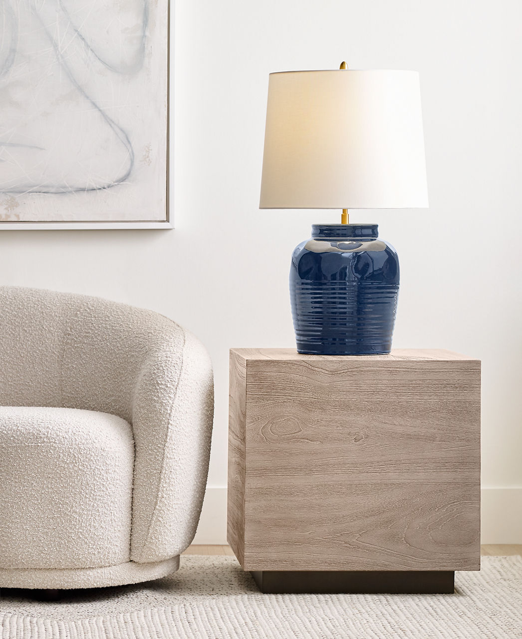 Selena Medium Table Lamp Mix Blue Brown
