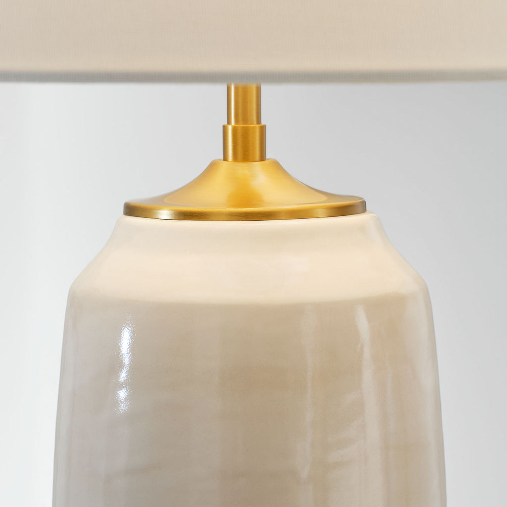 Cato Medium Table Lamp Natural White