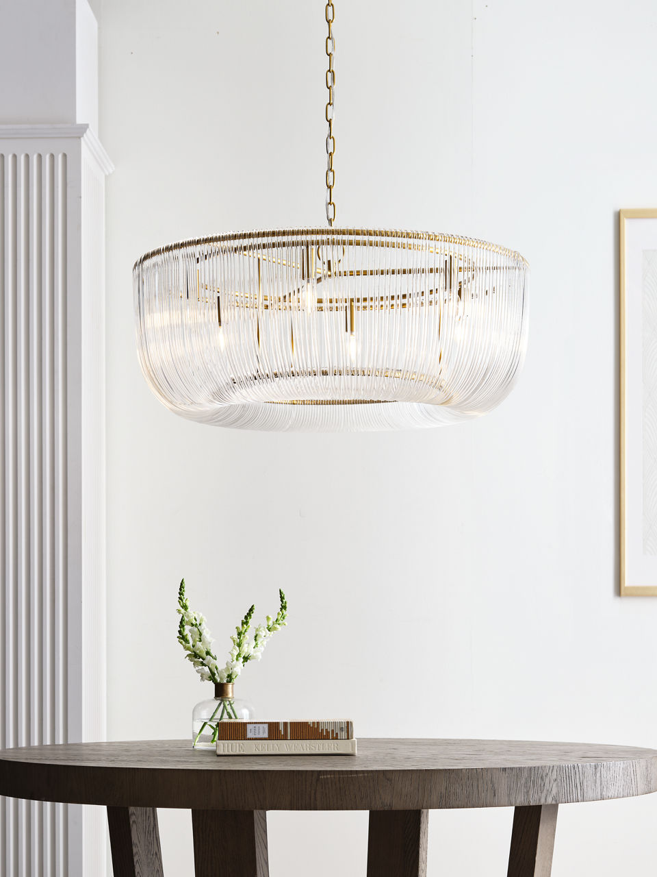 Pierce Large Pendant Burnished Brass
