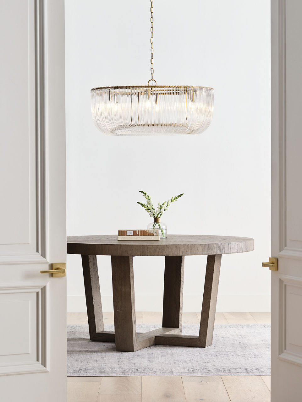 Pierce Large Pendant Burnished Brass