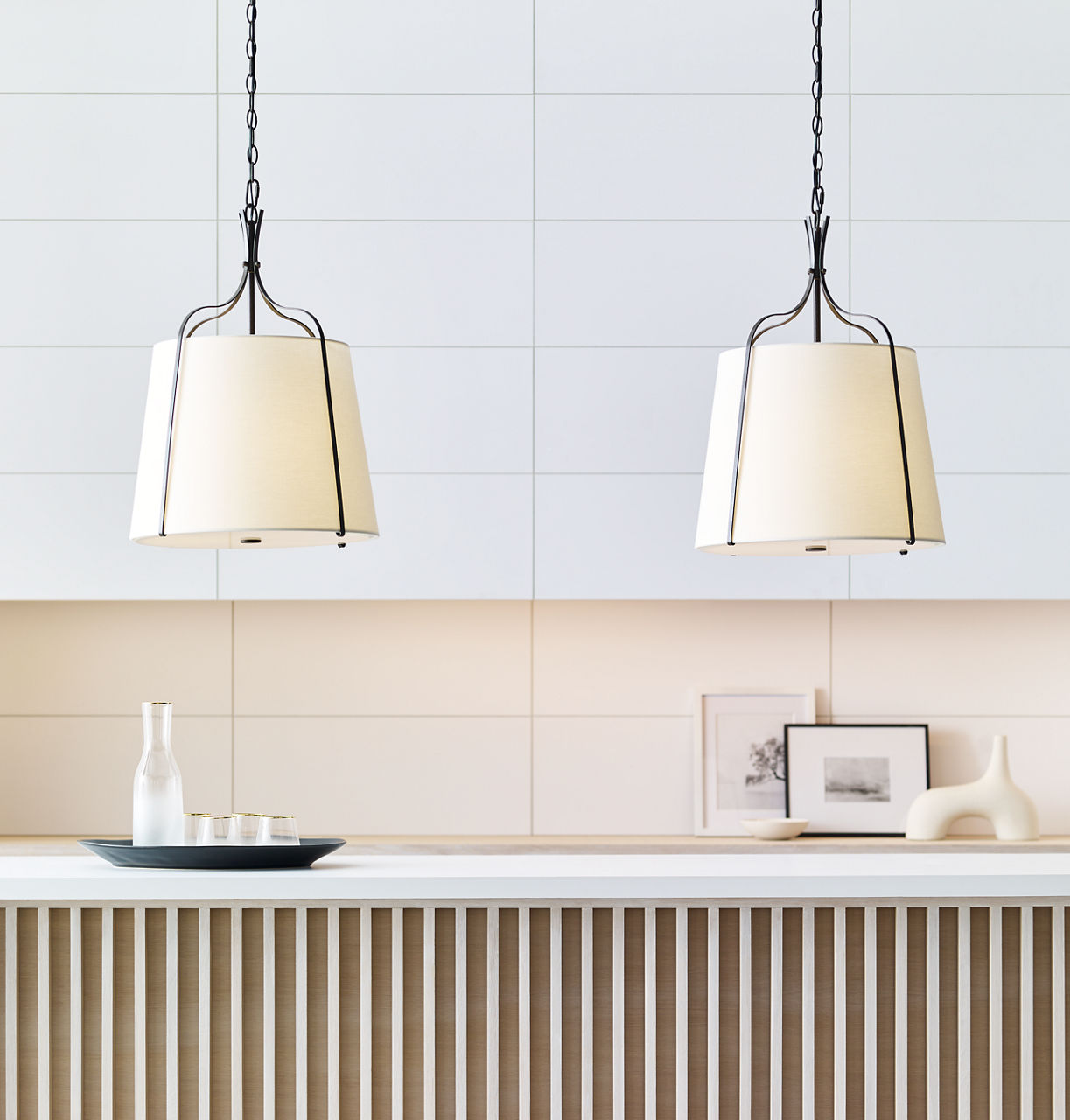 Leander Medium Hanging Shade Smith Steel