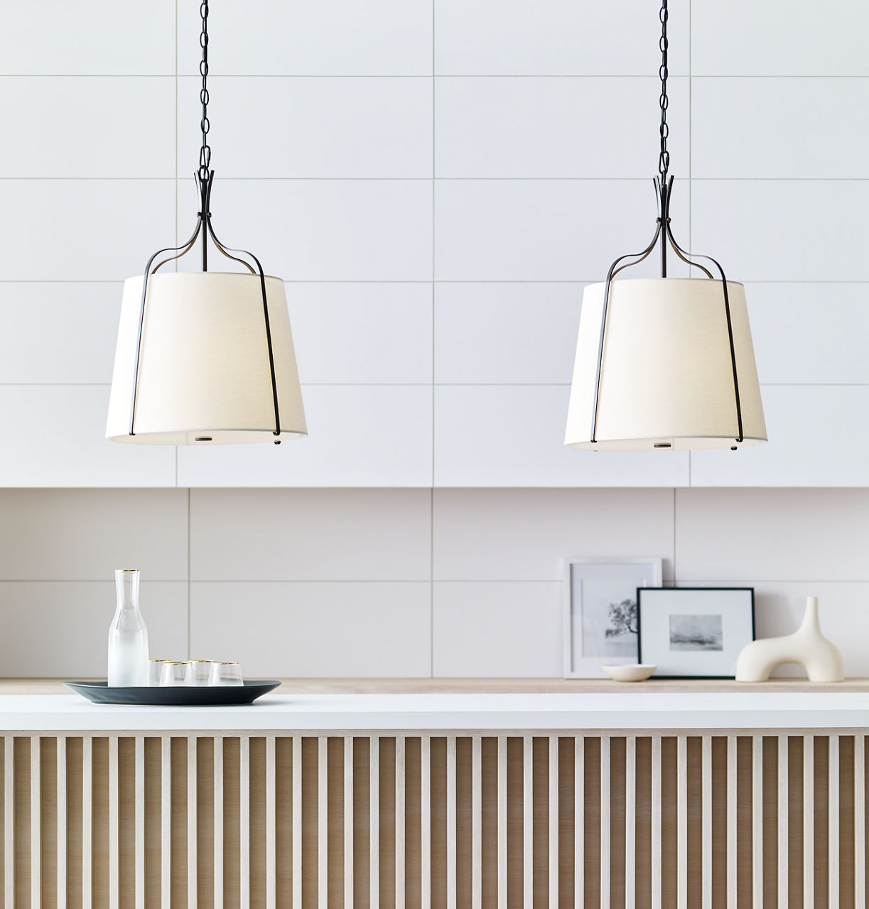 Leander Medium Hanging Shade Smith Steel