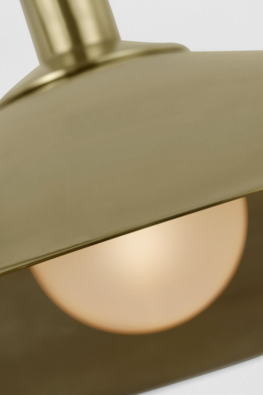 Ponce 9" Sconce | Hand-Rubbed Antique Brass | Hand-Rubbed Antique Brass Shade