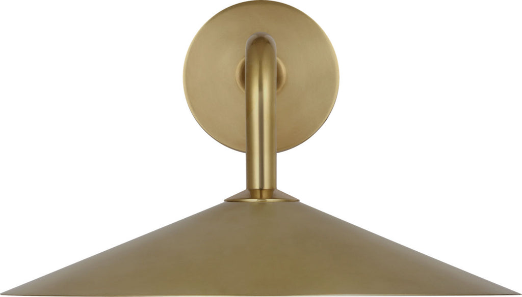 Ponce 9" Sconce | Hand-Rubbed Antique Brass | Hand-Rubbed Antique Brass Shade