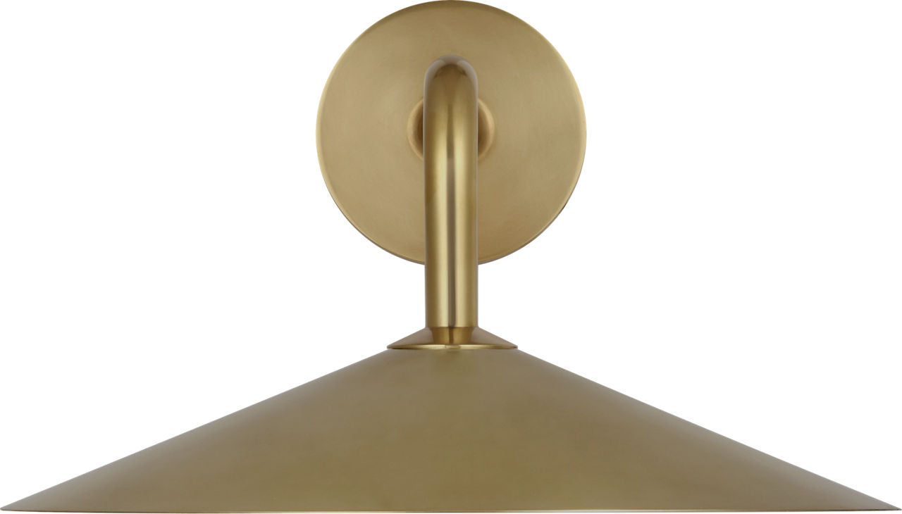 Ponce 9" Sconce | Hand-Rubbed Antique Brass | Hand-Rubbed Antique Brass Shade