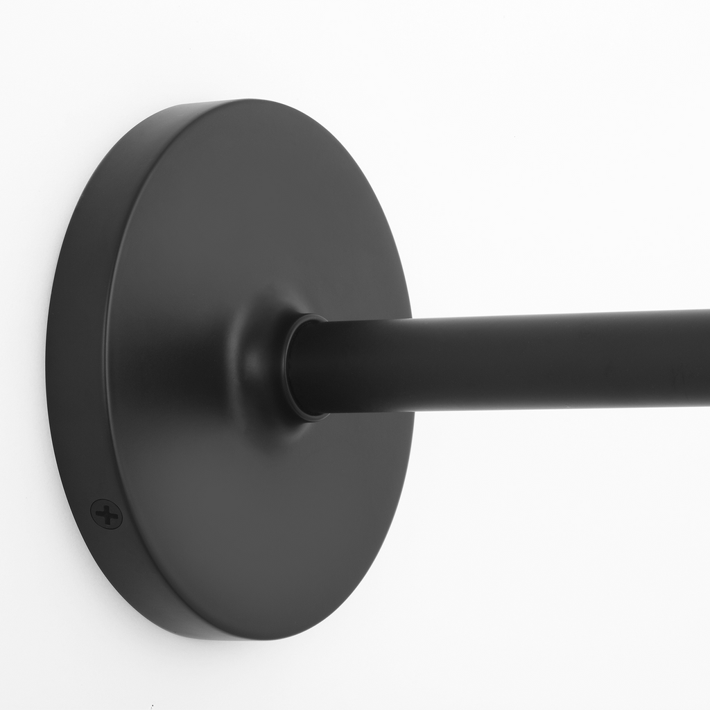 Ponce 9" Sconce | Modern Iron | Milk White Glass Shade