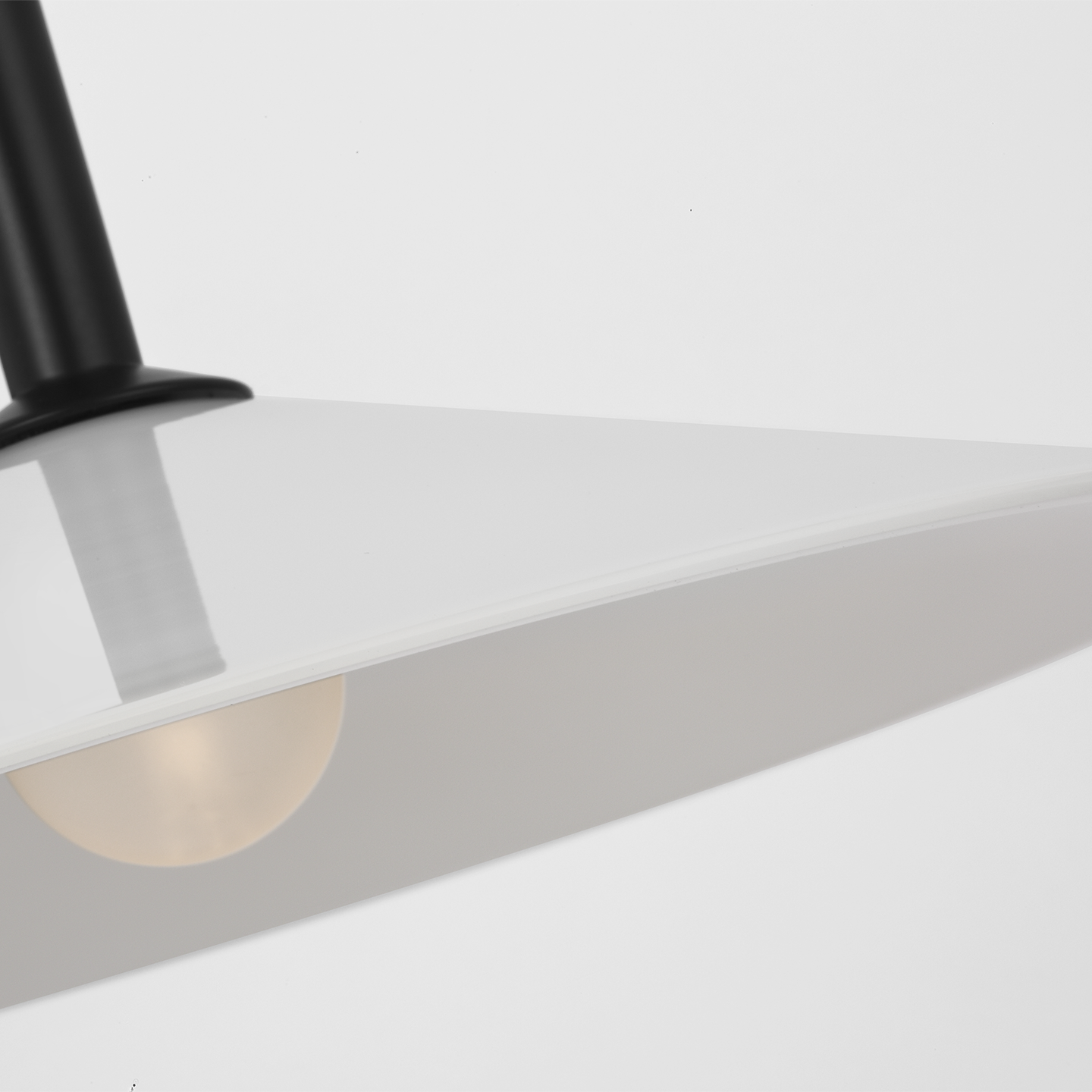 Ponce 9" Sconce | Modern Iron | Milk White Glass Shade