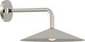 Ponce 9" Sconce | Polished Nickel | Polished Nickel Shade
