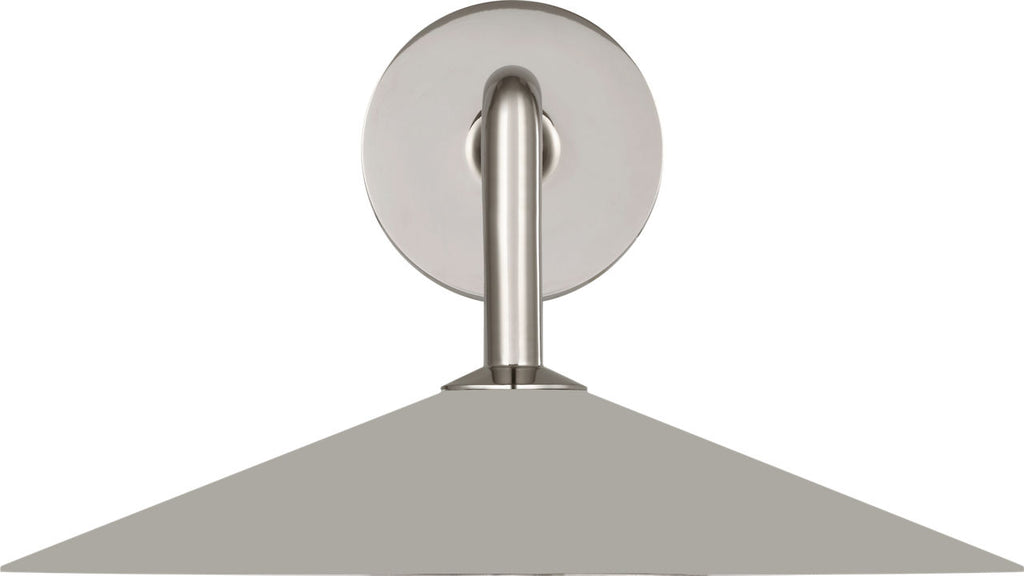 Ponce 9" Sconce | Polished Nickel | Polished Nickel Shade