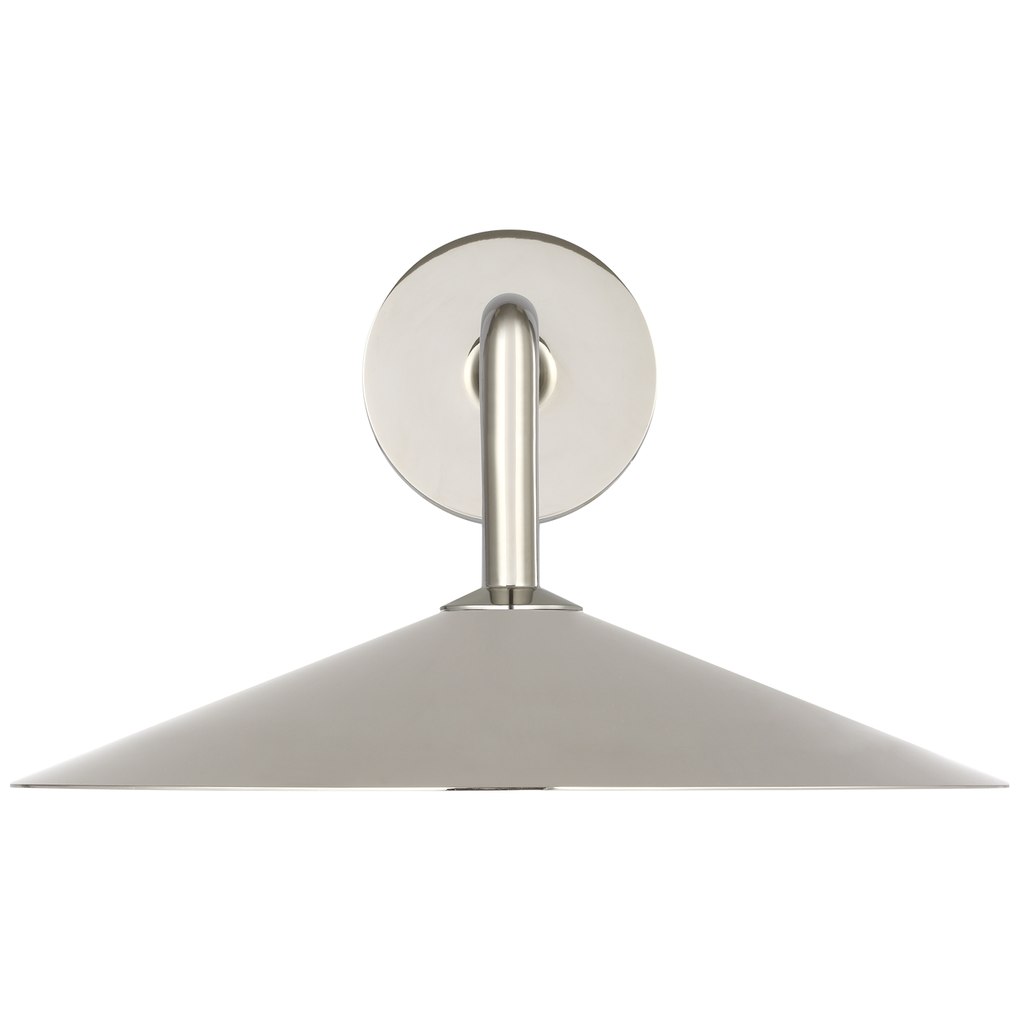 Ponce 9" Sconce | Polished Nickel | Polished Nickel Shade