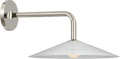 Ponce 9" Sconce | Polished Nickel | Milk White Glass Shade