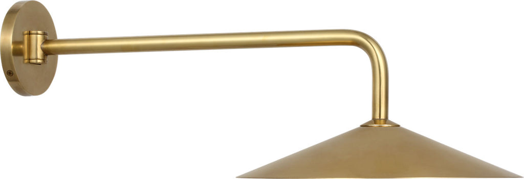 Ponce 9" Articulating Sconce | Hand-Rubbed Antique Brass | Hand-Rubbed Antique Brass Shade