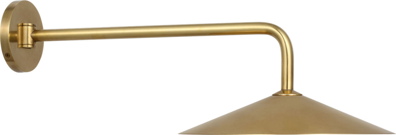 Ponce 9" Articulating Sconce | Hand-Rubbed Antique Brass | Hand-Rubbed Antique Brass Shade