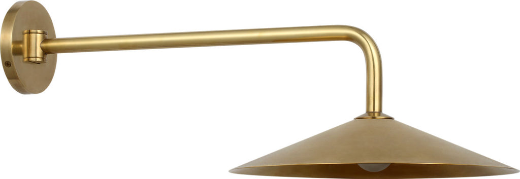 Ponce 9" Articulating Sconce | Hand-Rubbed Antique Brass | Hand-Rubbed Antique Brass Shade