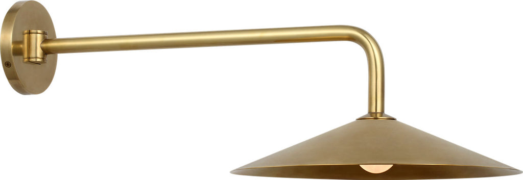 Ponce 9" Articulating Sconce | Hand-Rubbed Antique Brass | Hand-Rubbed Antique Brass Shade