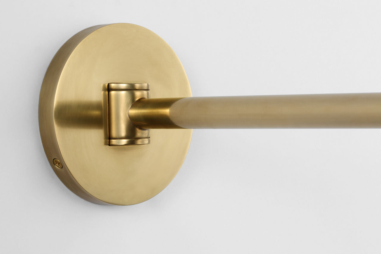 Ponce 9" Articulating Sconce | Hand-Rubbed Antique Brass | Hand-Rubbed Antique Brass Shade