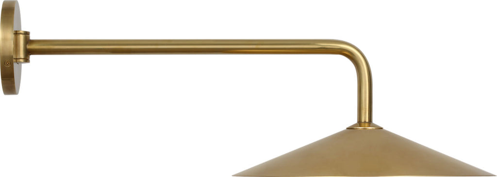 Ponce 9" Articulating Sconce | Hand-Rubbed Antique Brass | Hand-Rubbed Antique Brass Shade
