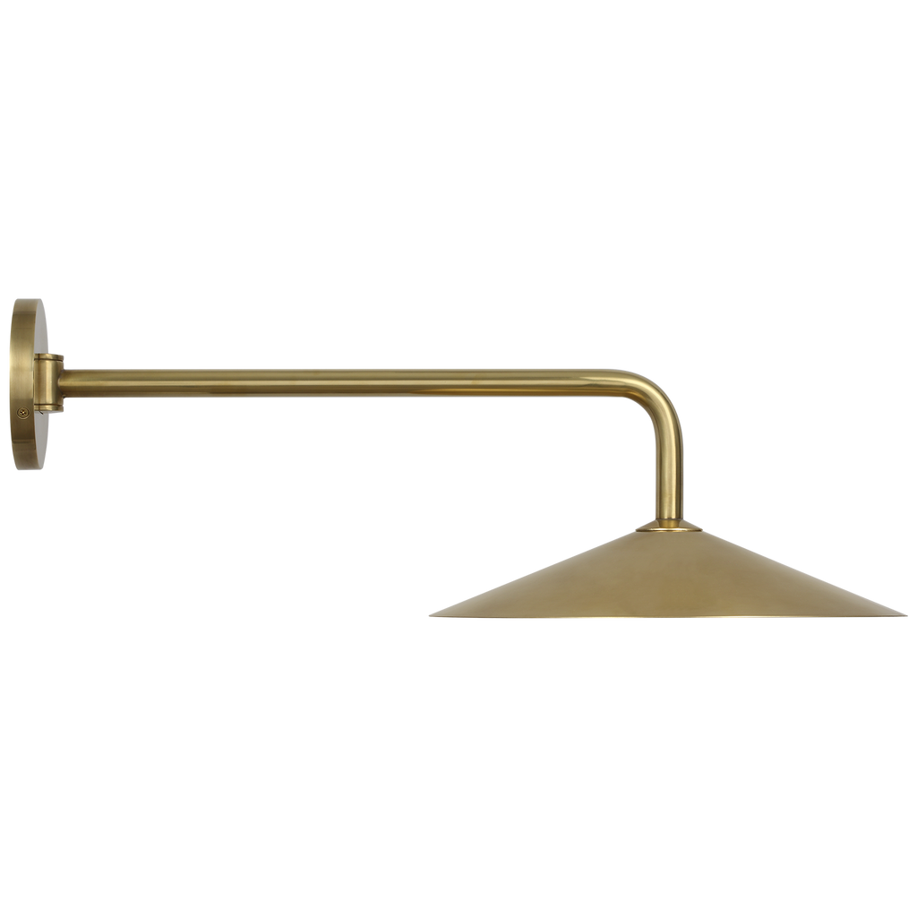 Ponce 9" Articulating Sconce | Hand-Rubbed Antique Brass | Hand-Rubbed Antique Brass Shade