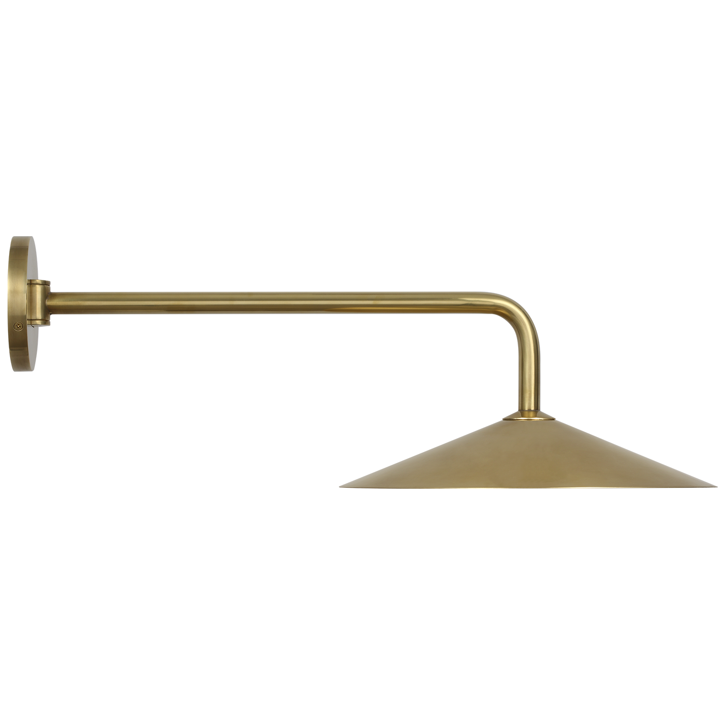 Ponce 9" Articulating Sconce | Hand-Rubbed Antique Brass | Hand-Rubbed Antique Brass Shade